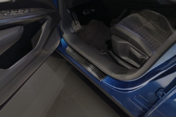 Door sill plates suitable for Peugeot 3008 III 2024->   stainless steel brushed anthracite 4 pieces (PEU830EG) (1)