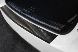Rear bumper protector Porsche Cayenne II (92A) 2010-2017 stainless steel anthracite (POR12CABP) (1)