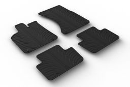 Car mats Porsche Macan (95B) 2014-> set anti-slip Rubbasol rubber (POR1MAFR) (1)