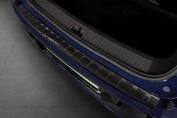 Rear bumper protector Renault Mégane E-Tech 2021-> stainless steel anthracite (REN12MEBP) (1)