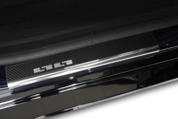 Door sill plates Renault Mégane E-Tech 2021-> stainless steel - carbon foil (REN13MEEA) (1)