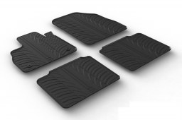 Renault Espace V 2015-present car mats set anti-slip Rubbasol rubber (REN1ESFR)