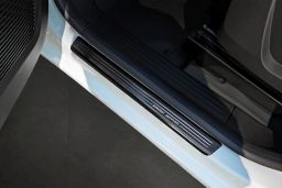 Door sill plates Renault Express 2021-> stainless steel anthracite 4 pieces (REN1EXEG) (1)