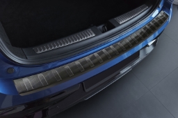 Rear bumper protector suitable for Renault Rafale 2024-> stainless steel brushed anthracite (REN1RABP) (1)