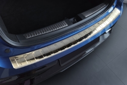 Rear bumper protector suitable for Renault Rafale 2024-> stainless steel brushed (REN3RABP) (1)