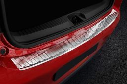 Rear bumper protector Renault Clio V 2019-present 5-door hatchback stainless steel (REN8CLBP) (1)