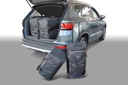 Seat Ateca 2016-heden Car-Bags set (diepe laadvloer: geen organiser, geen 4WD)