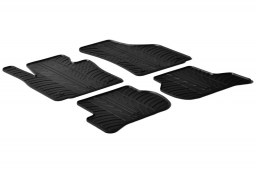 Seat Leon (1P) 2005-2012 5-door hatchback car mats set anti-slip Rubbasol rubber (SEA2LEFR)