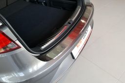 Rear bumper protector Seat Leon (5F) 2012-2020 5-door hatchback stainless steel (SEA5LEBA) (1)