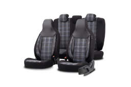 Seat covers sports citybug jacquard fabric black grey blue (1)