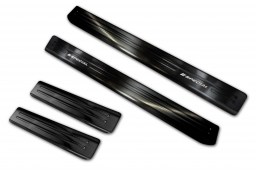 Door sill plates Skoda Octavia III Combi (5E) 2013-2020 wagon stainless steel anthracite 4 pieces (SKO11OCEG) (1)