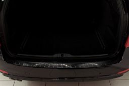Skoda Superb II Combi (3T) 2009-2013 wagon rear bumper protector stainless steel black (SKO11SUBP) (3)