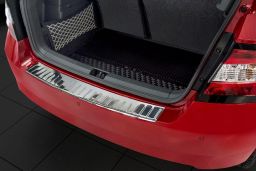 Skoda Fabia III (NJ) 2014-> 5-door hatchback rear bumper protector stainless steel (SKO14FABP) (1)