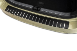 Rear bumper protector suitable for Skoda Superb IV Combi (B9) 2024-> wagon stainless steel - carbon foil (SKO18SUBA) (1)