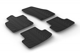 Skoda Karoq 2017-present car mats set anti-slip Rubbasol rubber (SKO1KAFR)