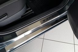 Door sill plates Skoda Rapid (NH3) 2012-2019 5-door hatchback stainless steel (SKO1RAEA) (1)