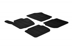 Skoda Rapid (NH3) 2012-present 5-door hatchback car mats set anti-slip Rubbasol rubber (SKO1RAFR)