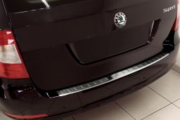 Skoda Superb II Combi (3T) 2009-2013 wagon rear bumper protector stainless steel (SKO1SUBP) (1)