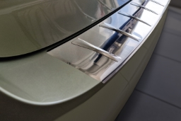 Rear bumper protector suitable for Skoda Superb IV Combi (B9) 2024-> wagon stainless steel brushed (SKO21SUBP) (1)