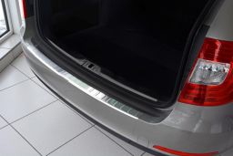 Skoda Superb II Combi (3T) 2013-2015 wagon rear bumper protector stainless steel (SKO2SUBP) (1)