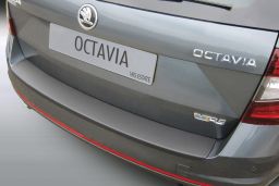 Skoda Octavia III RS Combi (5E) 2017-present wagon rear bumper protector ABS (SKO33OCBP)
