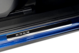 Door sill plates suitable for Skoda Kodiaq II (PS) 2023-> stainless steel - carbon foil (SKO3KOEA) (1)