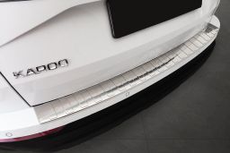 Rear bumper protector Skoda Karoq (NU) 2022-> stainless steel (SKO5KABP) (1)
