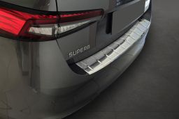Rear bumper protector suitable for Skoda Superb IV (B9) 2024-> 5-door hatchback stainless steel brushed (SKO5SUBP) (1)