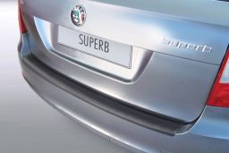 Skoda Superb II Combi (3T) 2009-2013 wagon rear bumper protector ABS (SKO5SUBP)