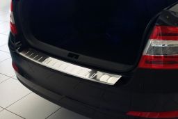 Skoda Octavia III (5E) 2013-> 5-door hatchback rear bumper protector stainless steel (SKO6OCBP) (1)