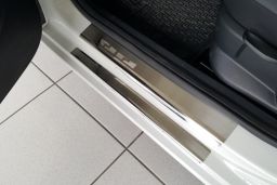 Door sill plates Skoda Fabia III (NJ) 2014-2018 5-door hatchback stainless steel (SKO7FAEA) (1)