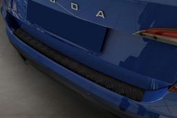 Rear bumper protector Skoda Kamiq (NW4) 2019-> aluminium diamond plate anthracite matt (SKO7KMBP) (1)