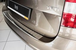 Skoda Yeti (5L) City 2013-2017 rear bumper protector stainless steel (SKO8YEBP) (1)