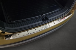 Rear bumper protector suitable for Skoda Kodiaq II (PS) 2023-> stainless steel brushed (SKO9KOBP) (1)