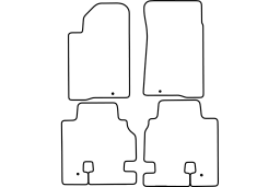 SsangYong Kyron 2 2007- car mat set (SSY2KYMV)