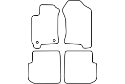 Subaru Forester I 1997-2002 car mat set (SUB1FOMV)