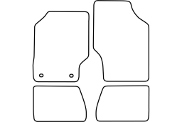 Subaru Justy II 1995-2003 3d & 5d car mat set (SUB2JUMV)