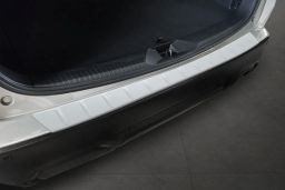 Rear bumper protector suitable for Subaru Forester VI (SL) 2024->   stainless steel light grey (SUB3FOBP) (1)