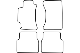 Subaru Impreza II 2000-2007 4d car mat set (SUB3IMMV)