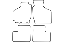 Suzuki Ignis 2000-2003 3d & 5d car mat set (SUZ1IGMV)