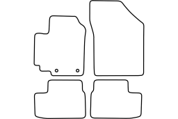 Suzuki Splash 2008-2014 5d car mat set (SUZ1SPMV)