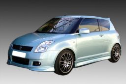 Side skirts Suzuki Swift (MZ-EZ) 2005-2010 3-door hatchback ABS - painted (SUZ1SWMS) (1)