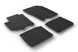 Suzuki SX4 S-Cross 2013-present 5-door hatchback car mats set anti-slip Rubbasol rubber (SUZ2SXFR)