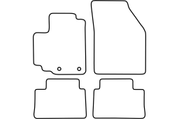 Suzuki Alto 2009- 3d & 5d car mat set (SUZ3ALMV)