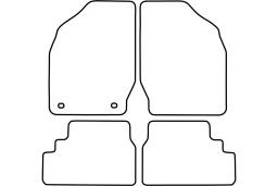 Suzuki Wagon R+ 2000-2007 5d car mat set (SUZ3WAMV)