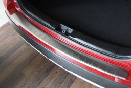 Rear bumper protector Suzuki SX4 S-Cross 2013-present 5-door hatchback stainless steel (SUZ5SXBA) (1)