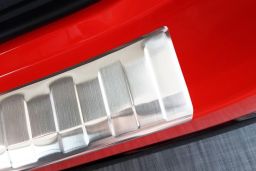 Rear bumper protector Toyota Yaris (XP21) 2020-> 5-door hatchback stainless steel (TOY14YABP) (1)