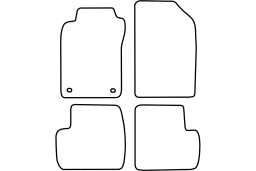 Toyota Avensis I 1997-2003 4d & 5d & wagon car mat set (TOY1AVMV)
