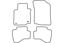 Toyota Aygo I 2005-2009 3d & 5d car mat set (TOY1AYMV)