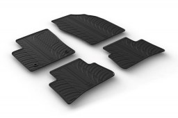 Toyota C-HR 2016-present car mats set anti-slip Rubbasol rubber (TOY1CHFR)